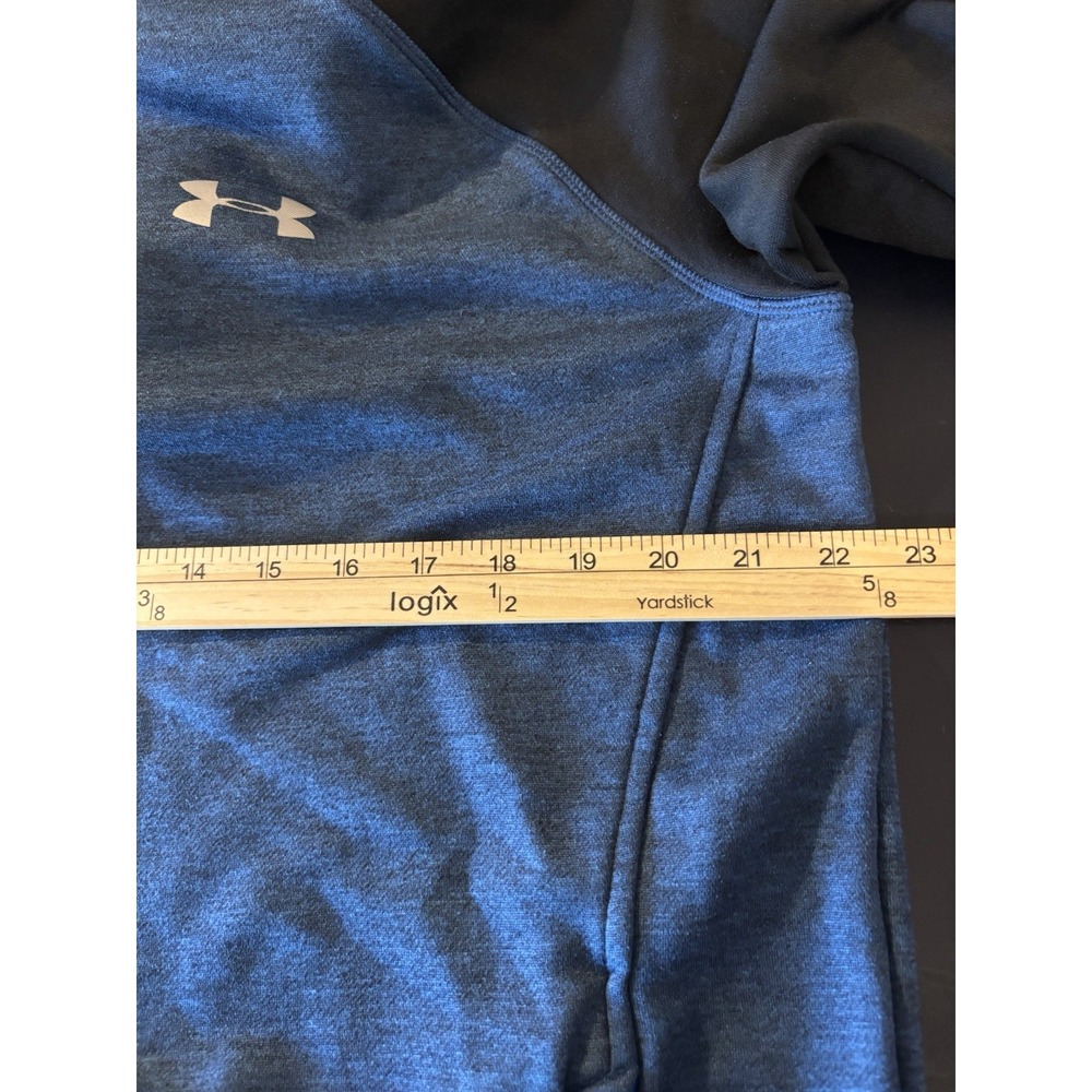 Under Armour Hoodie. Men's Large Navy Black Loose Zip Pockets‎ - Picture 6 of 6